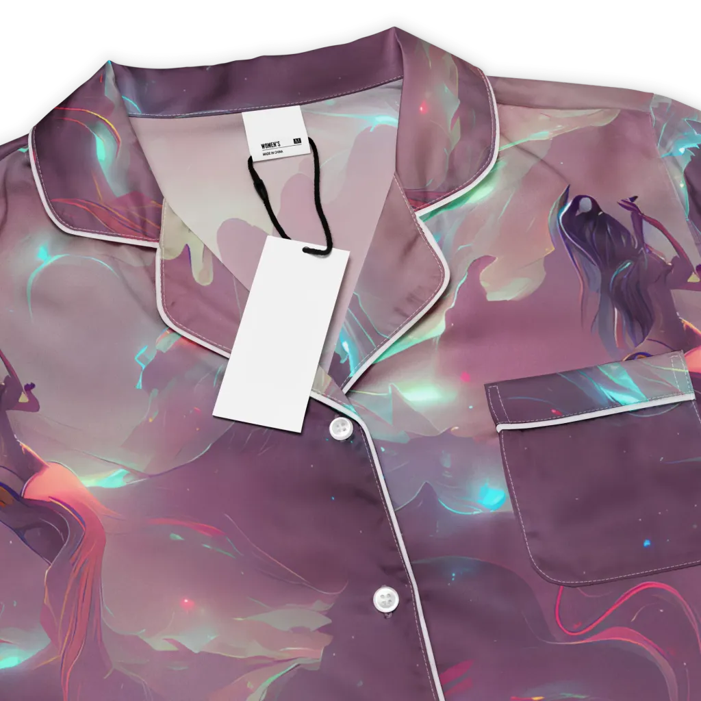 Astral Illusions on Women's Short Sleeve Pajama Top — Product details