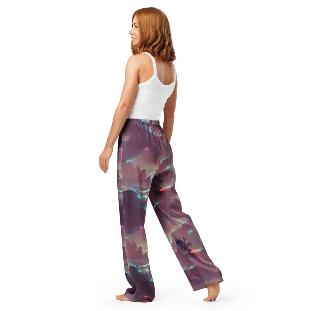 Astral Illusions on Women's Pajama Pants — Back