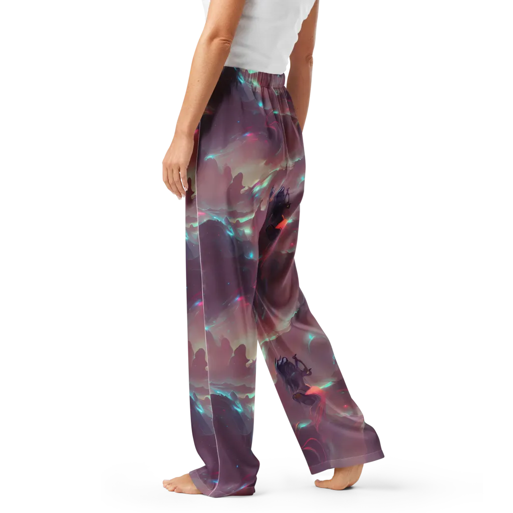 Astral Illusions on Women's Pajama Pants — Left