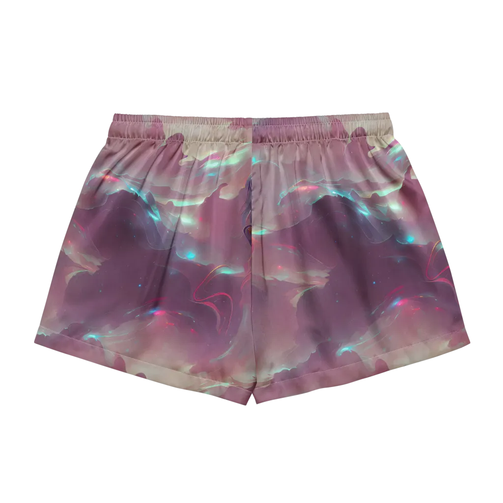 Astral Illusions on Women's Pajama Shorts — Back