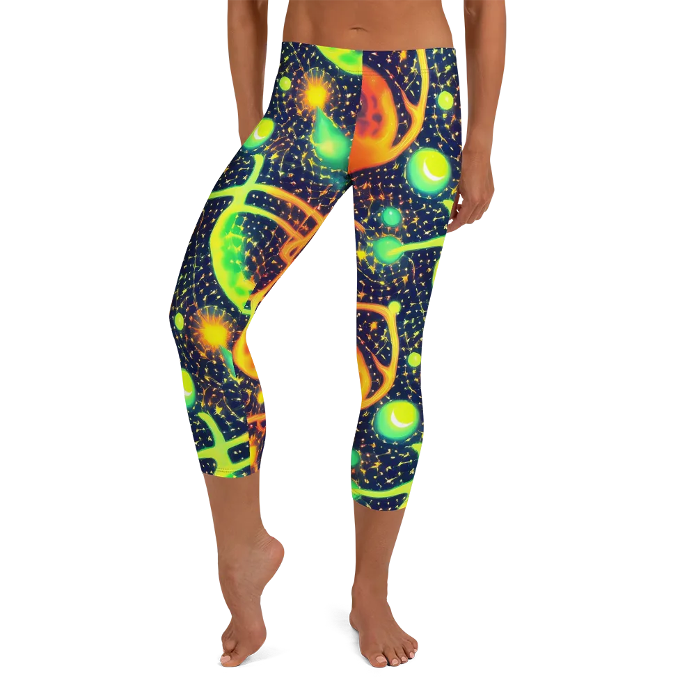 Coorte's Cosmos on Capri Leggings — Front