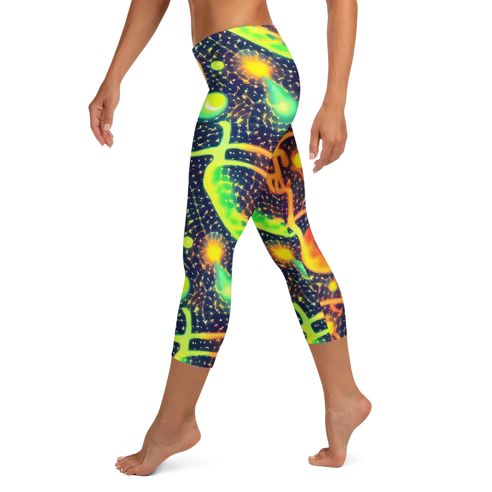 Coorte's Cosmos on Capri Leggings — Left