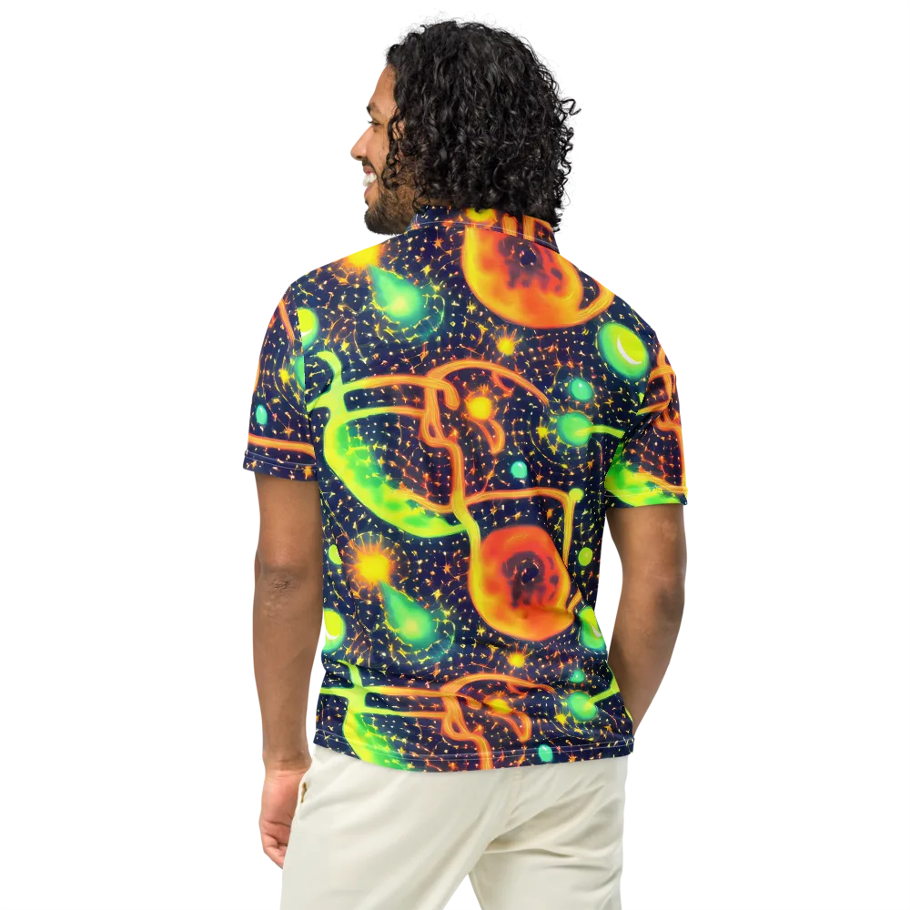 Coorte's Cosmos on Men's Slim Fit Polo Shirt — Back