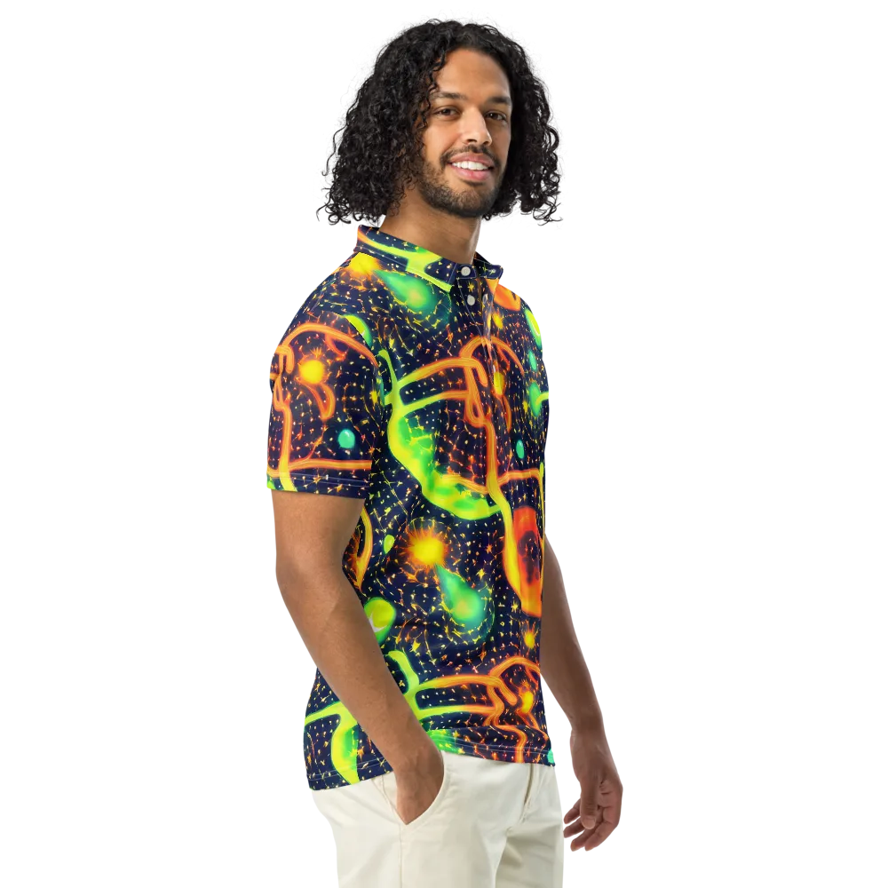 Coorte's Cosmos on Men's Slim Fit Polo Shirt — Right Front