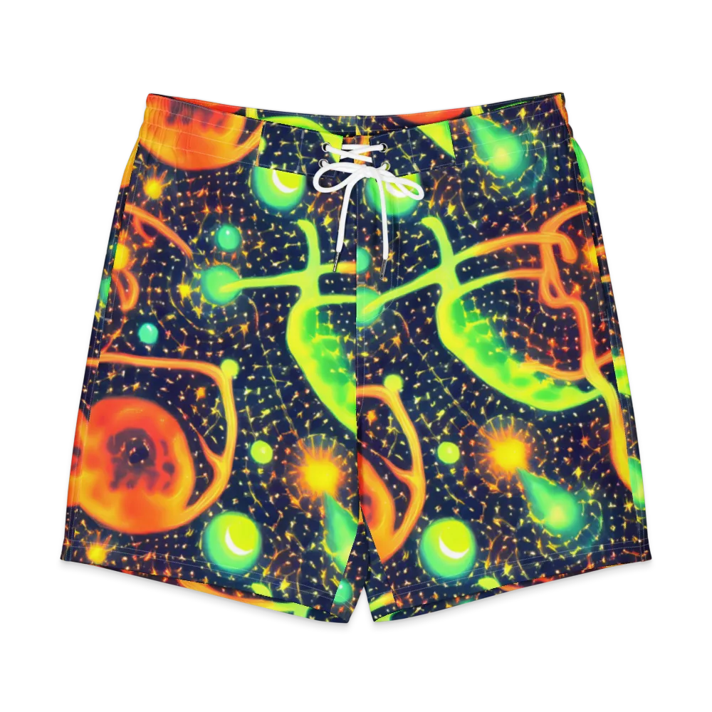 Coorte's Cosmos on Men's Board Shorts — Front