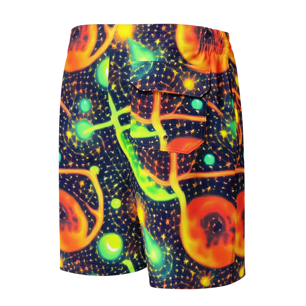 Coorte's Cosmos on Men's Board Shorts — Back