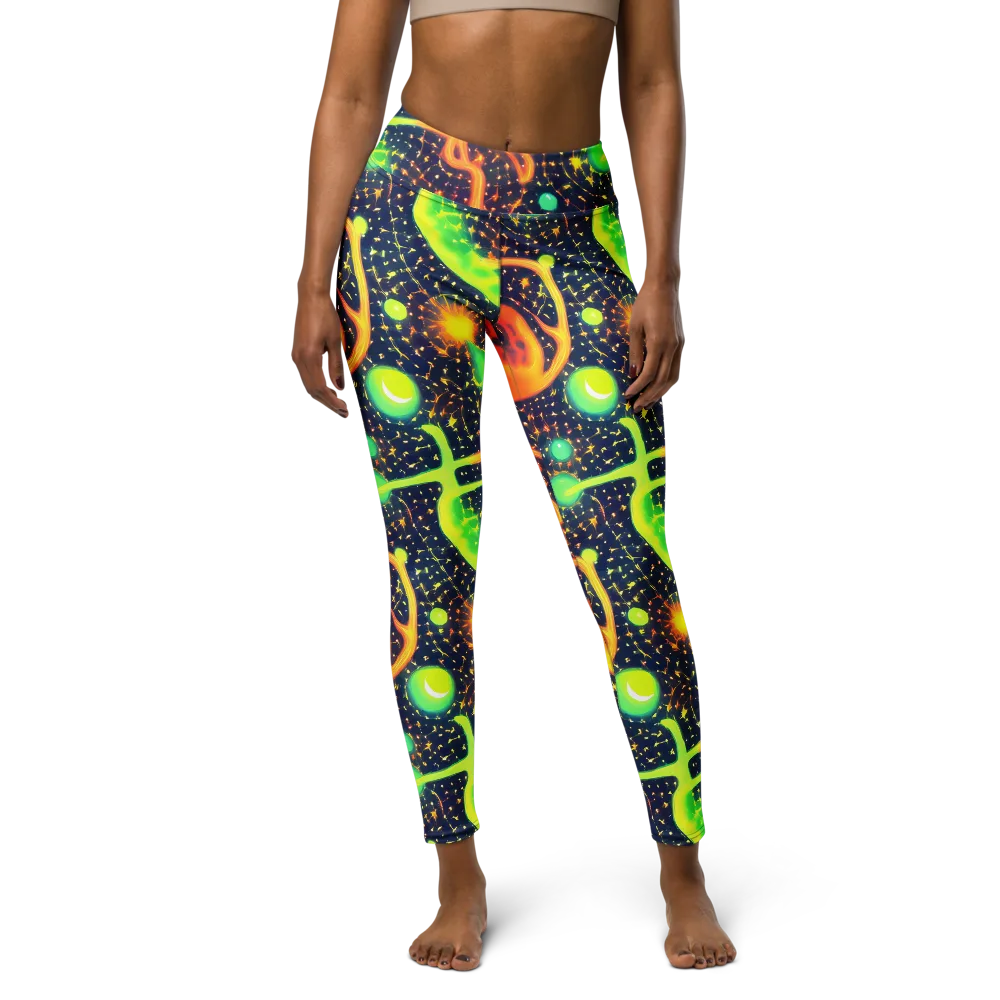 Coorte's Cosmos on Yoga Leggings — Front