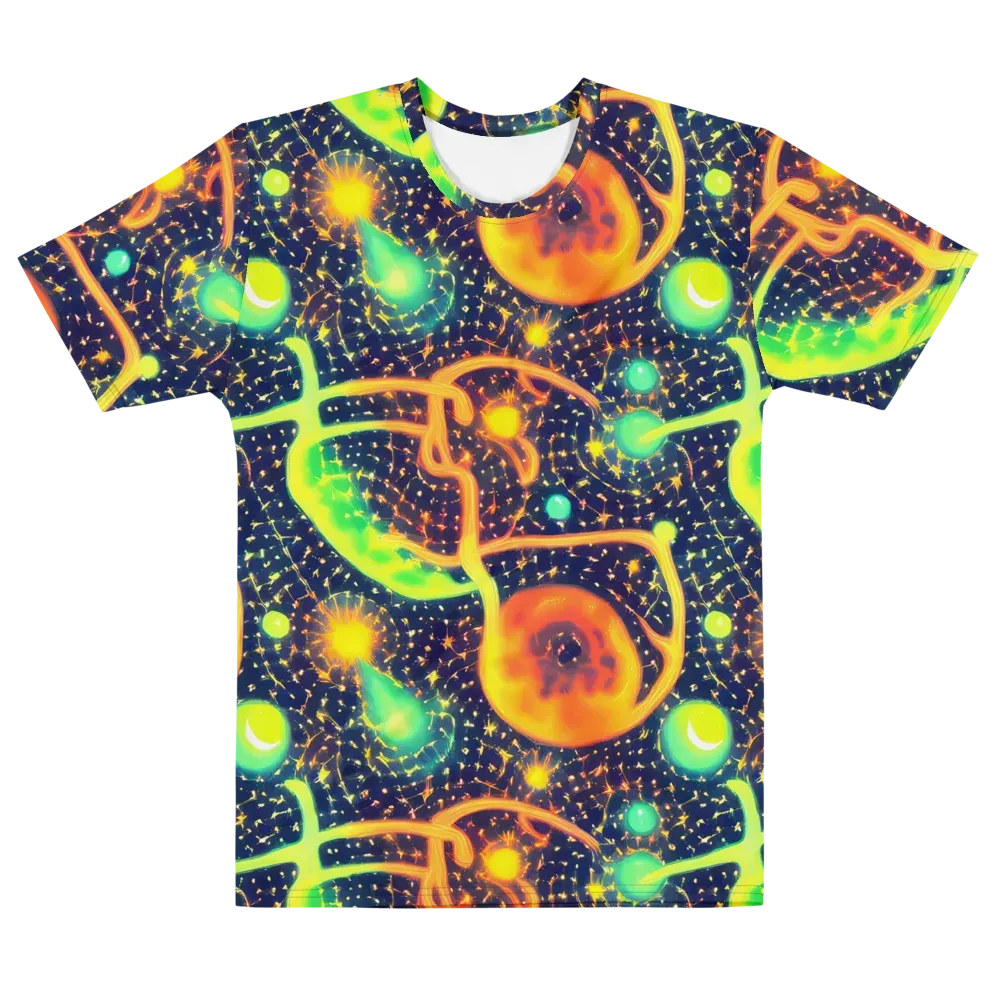 Coorte's Cosmos on Men's Cotton Crew Neck T-Shirt — Front