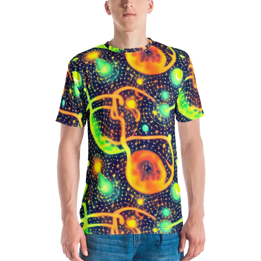 Coorte's Cosmos on Men's Crew Neck T-Shirt — Front