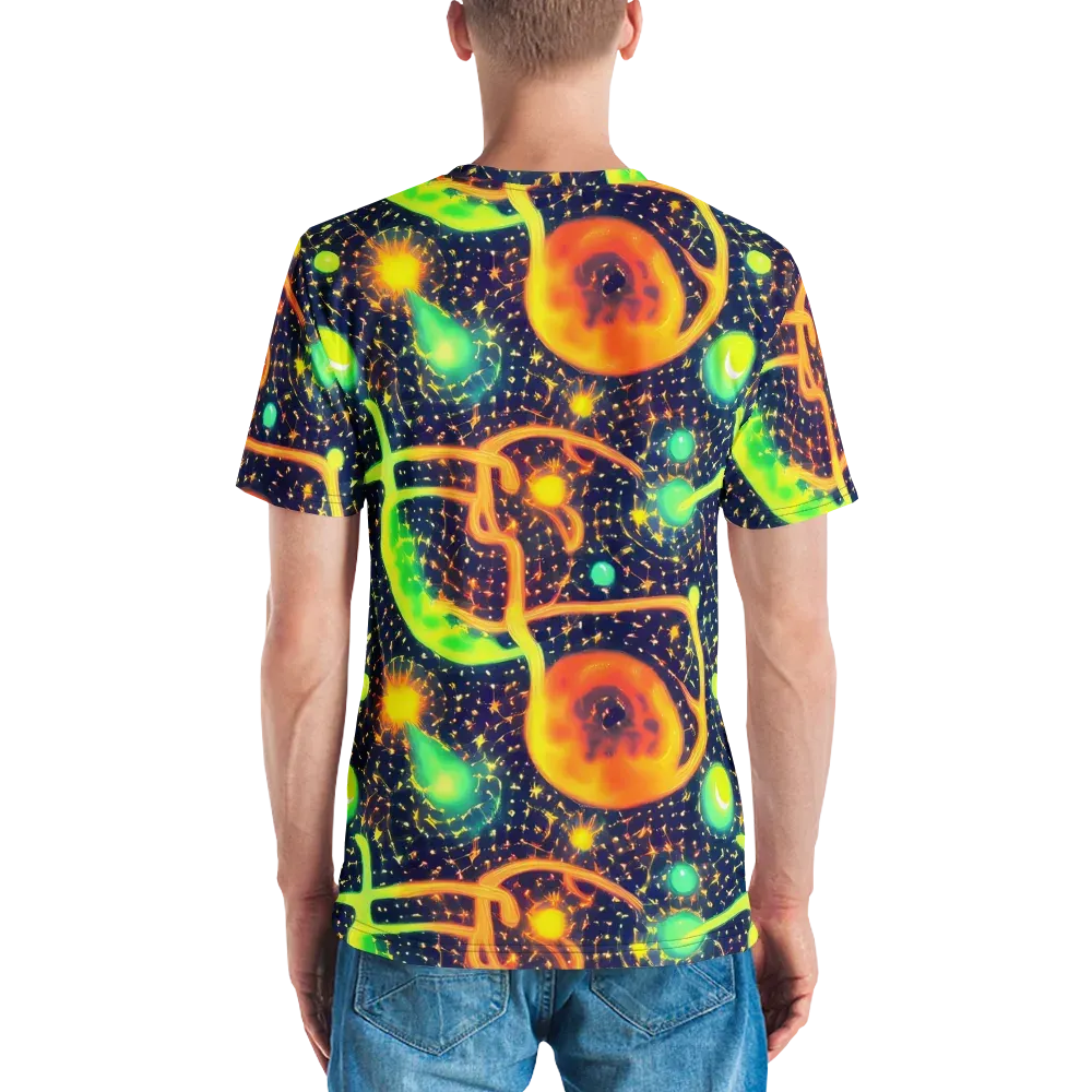 Coorte's Cosmos on Men's Crew Neck T-Shirt — Back
