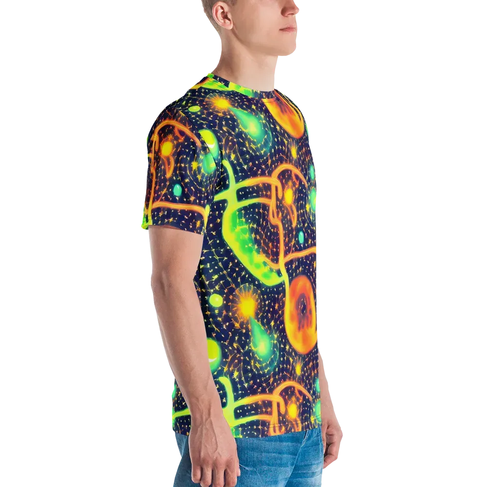 Coorte's Cosmos on Men's Crew Neck T-Shirt — Right