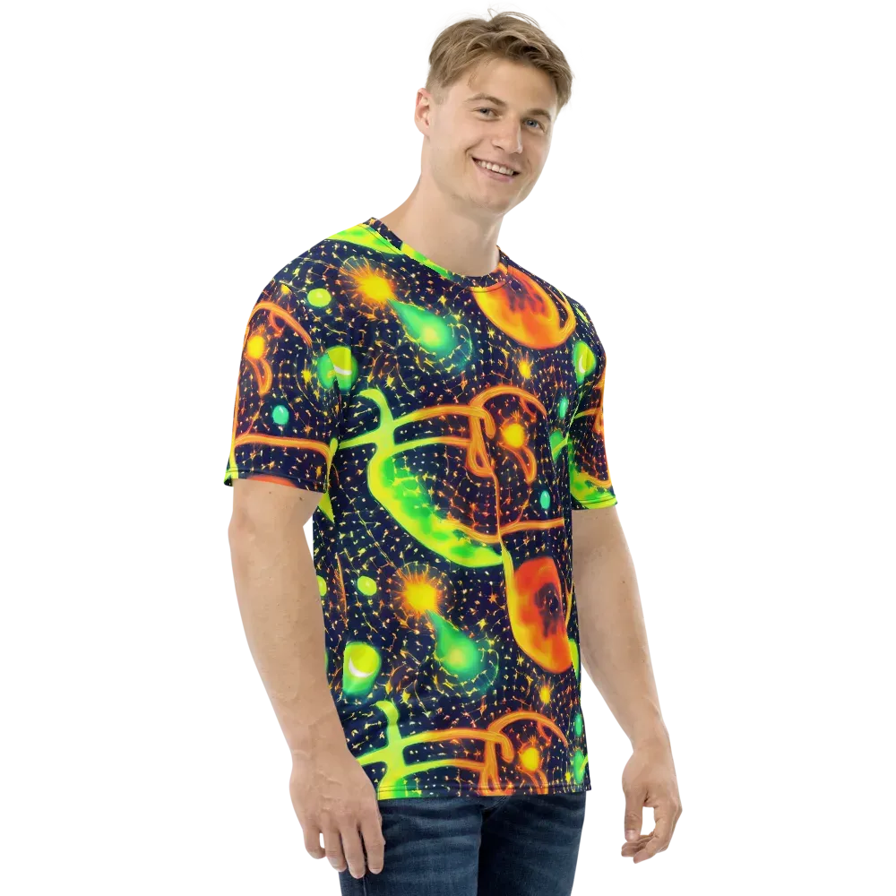 Coorte's Cosmos on Men's Crew Neck T-Shirt — Right