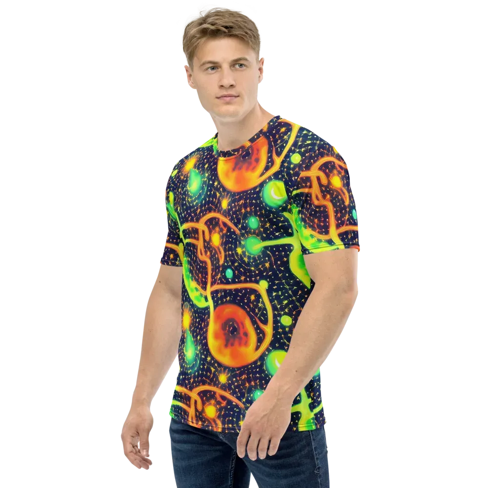 Coorte's Cosmos on Men's Crew Neck T-Shirt — Left