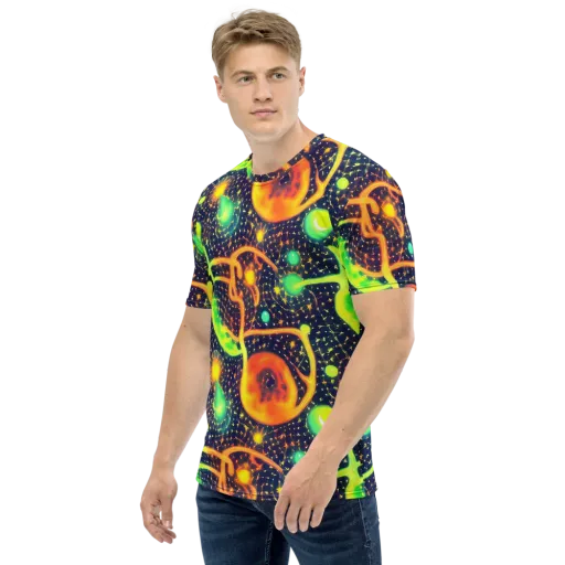 Coorte's Cosmos on a Men's Crew Neck T-Shirt