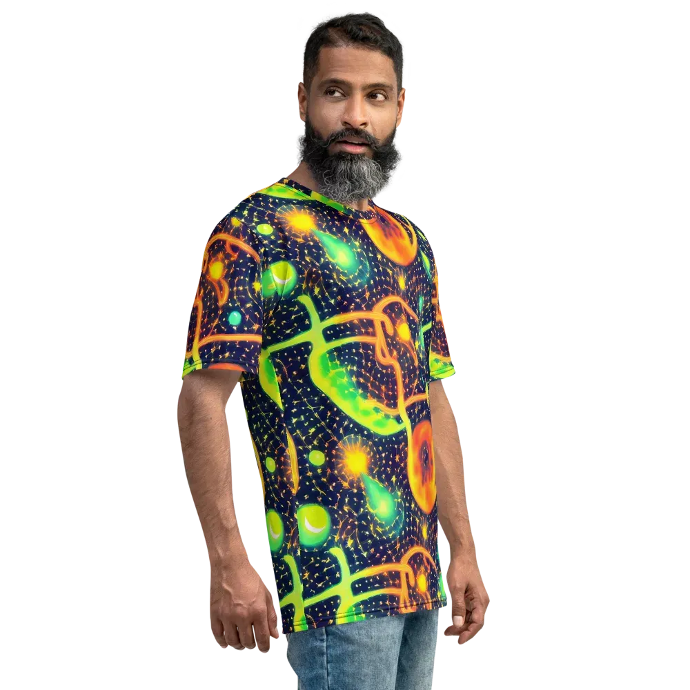 Coorte's Cosmos on Men's Crew Neck T-Shirt — Right