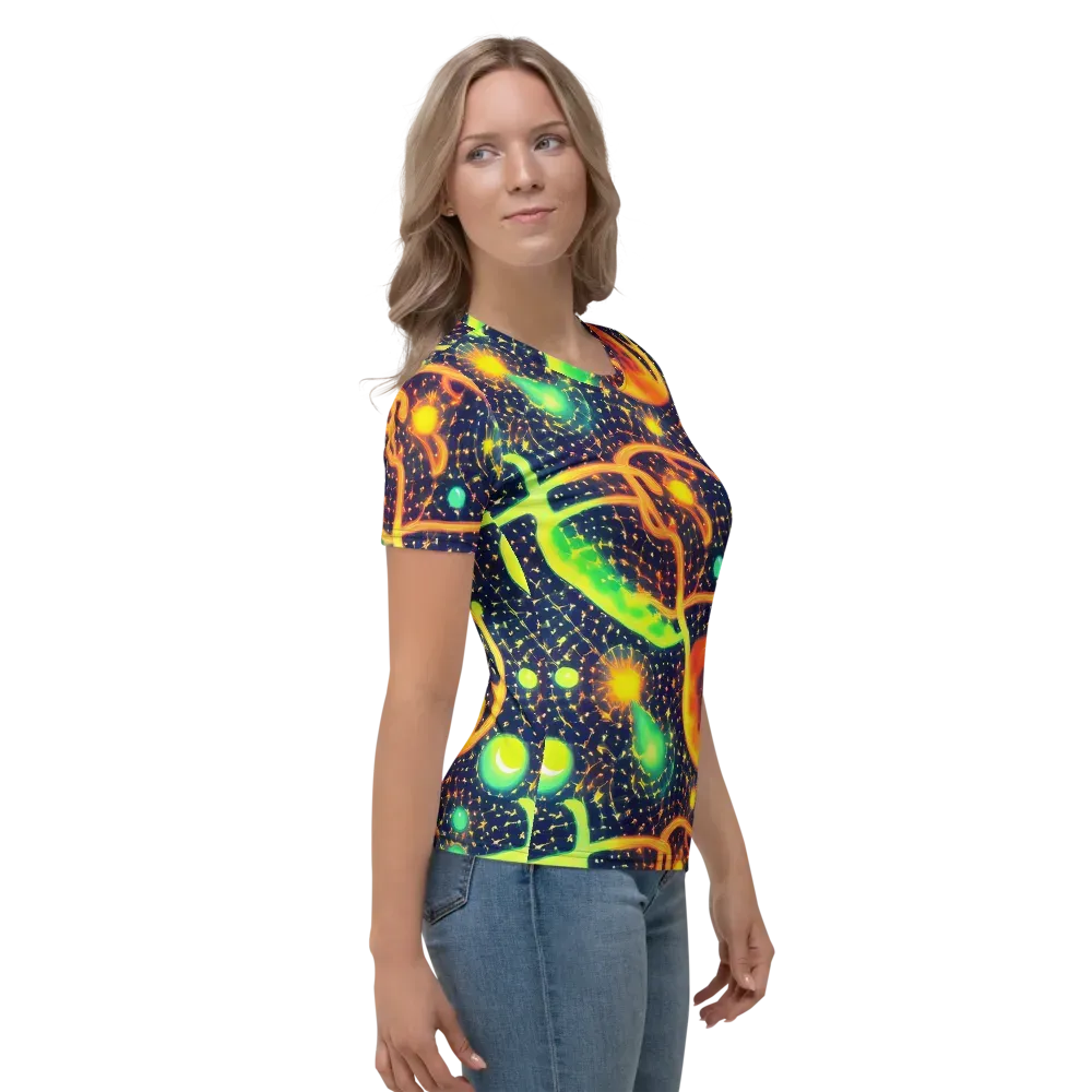 Coorte's Cosmos on Women's Crew Neck T-Shirt — Right