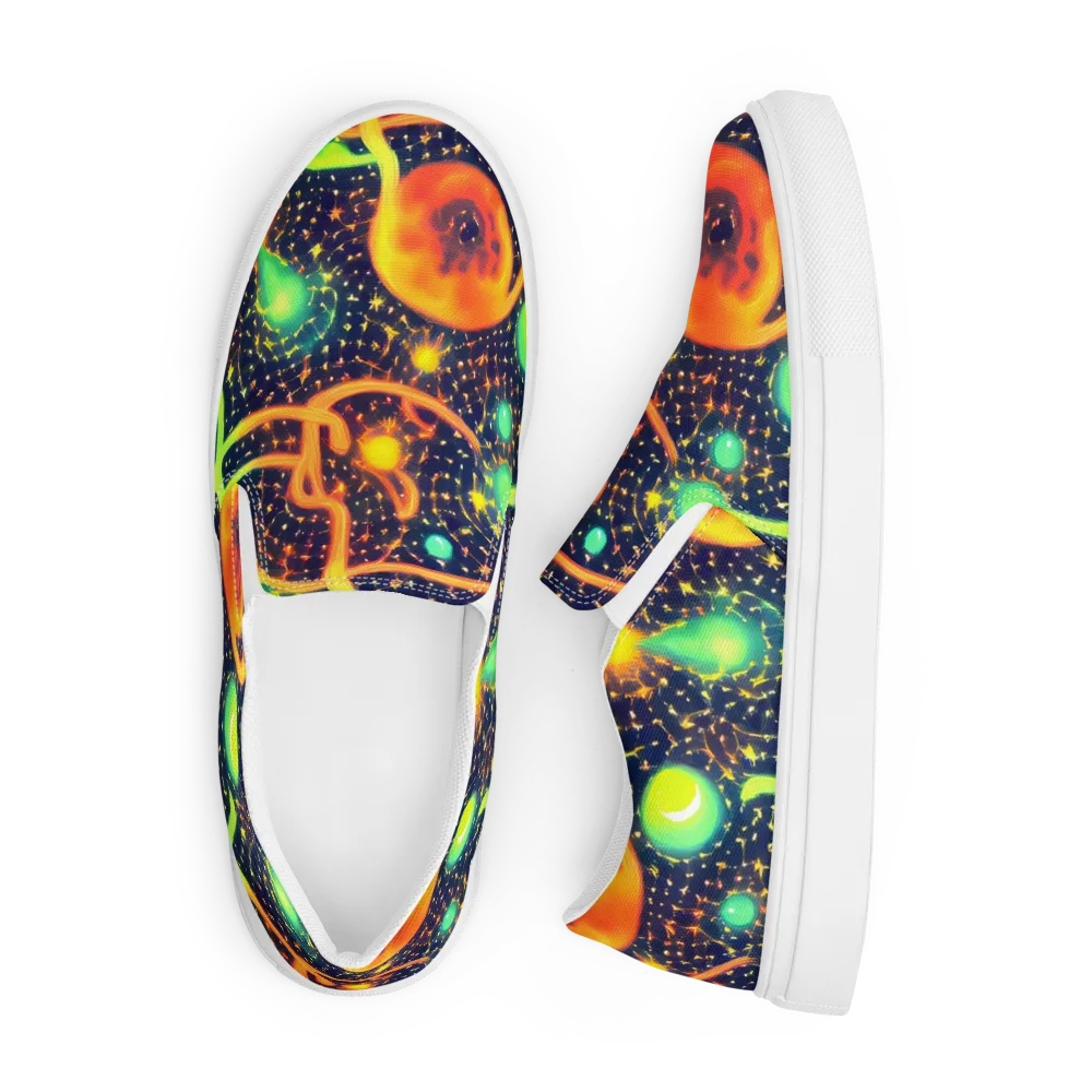 Coorte's Cosmos on Men's Slip-On Canvas Shoes — Front