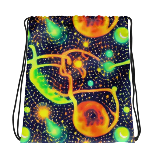 Coorte's Cosmos on a Drawstring Bag