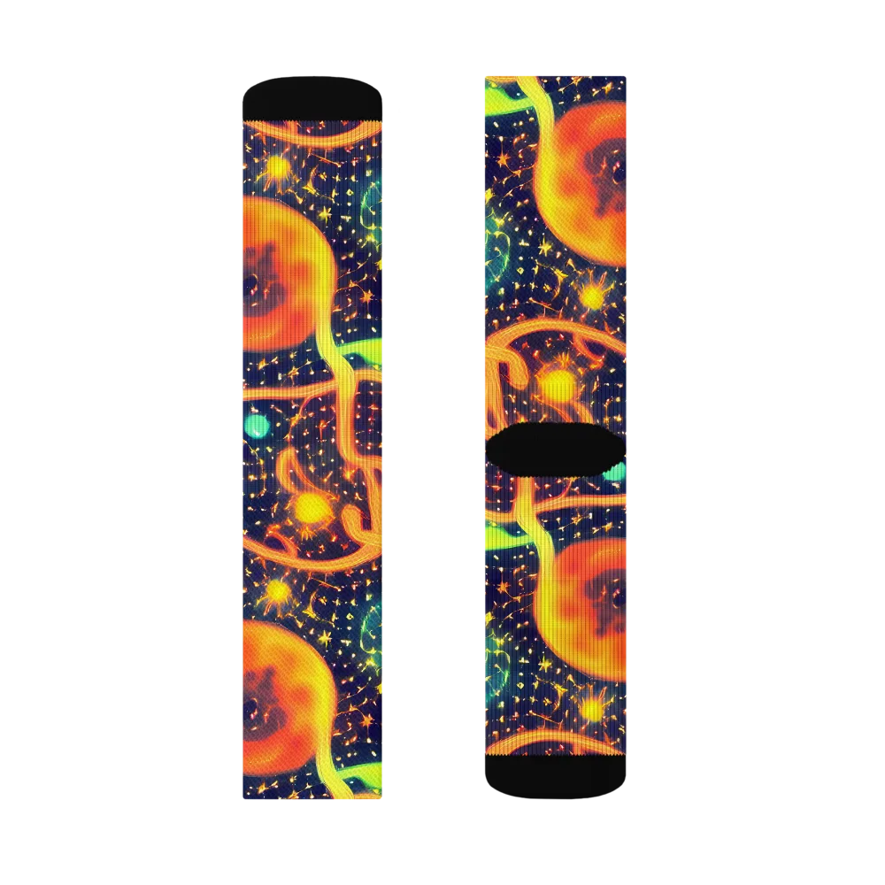 Coorte's Cosmos on Socks — Right Sock