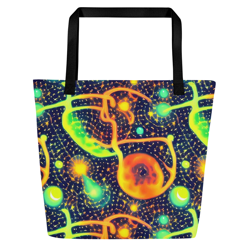 Coorte's Cosmos on Large Tote Bag W/ Pocket — Front