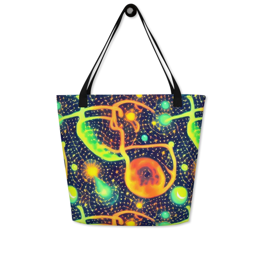 Coorte's Cosmos on Large Tote Bag W/ Pocket — Front