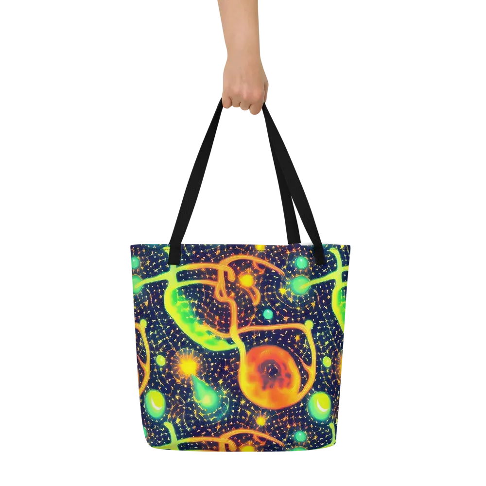 Coorte's Cosmos on Large Tote Bag W/ Pocket — Front