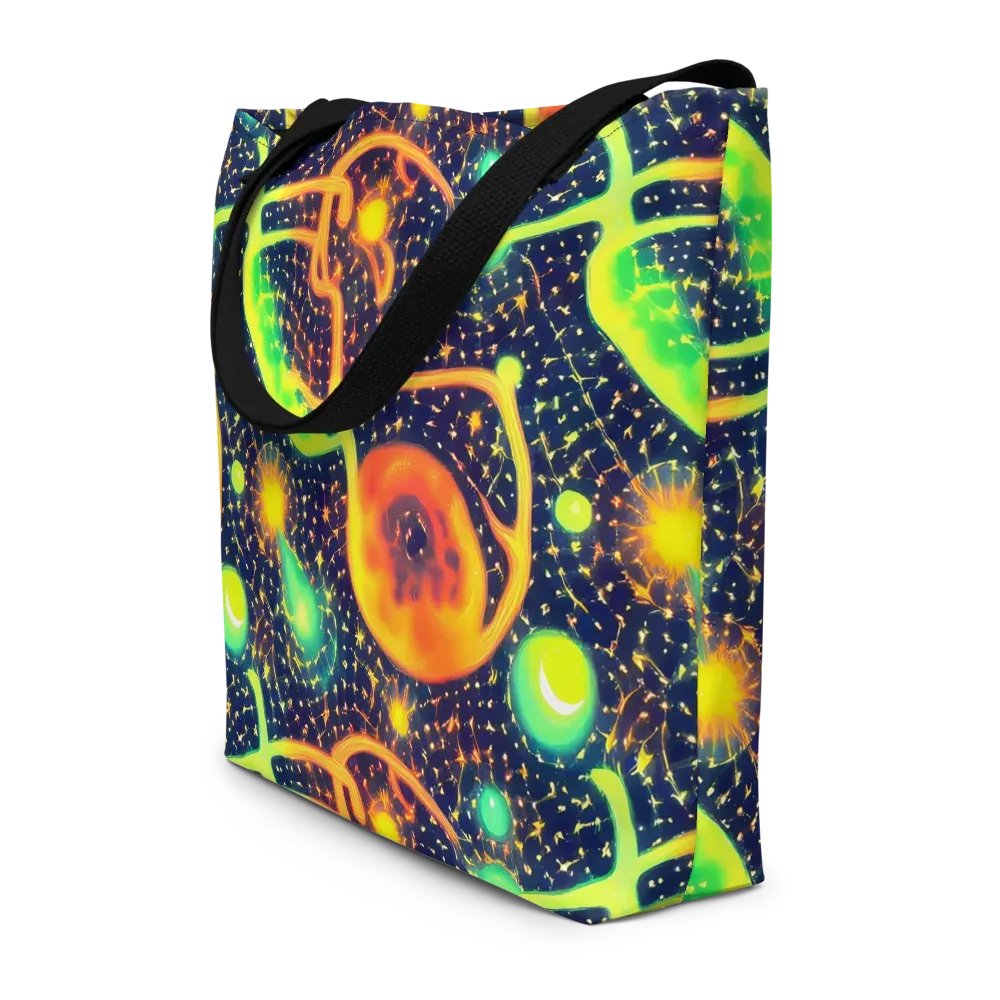 Coorte's Cosmos on Large Tote Bag W/ Pocket — Front