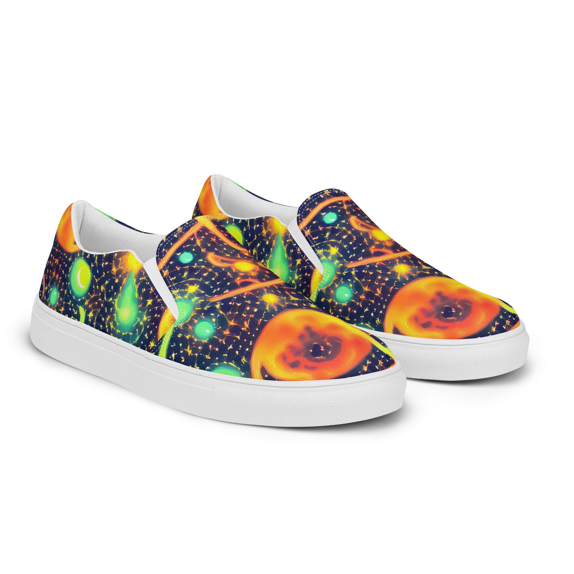 Coorte's Cosmos on Women's Slip-On Canvas Shoes — Right Front