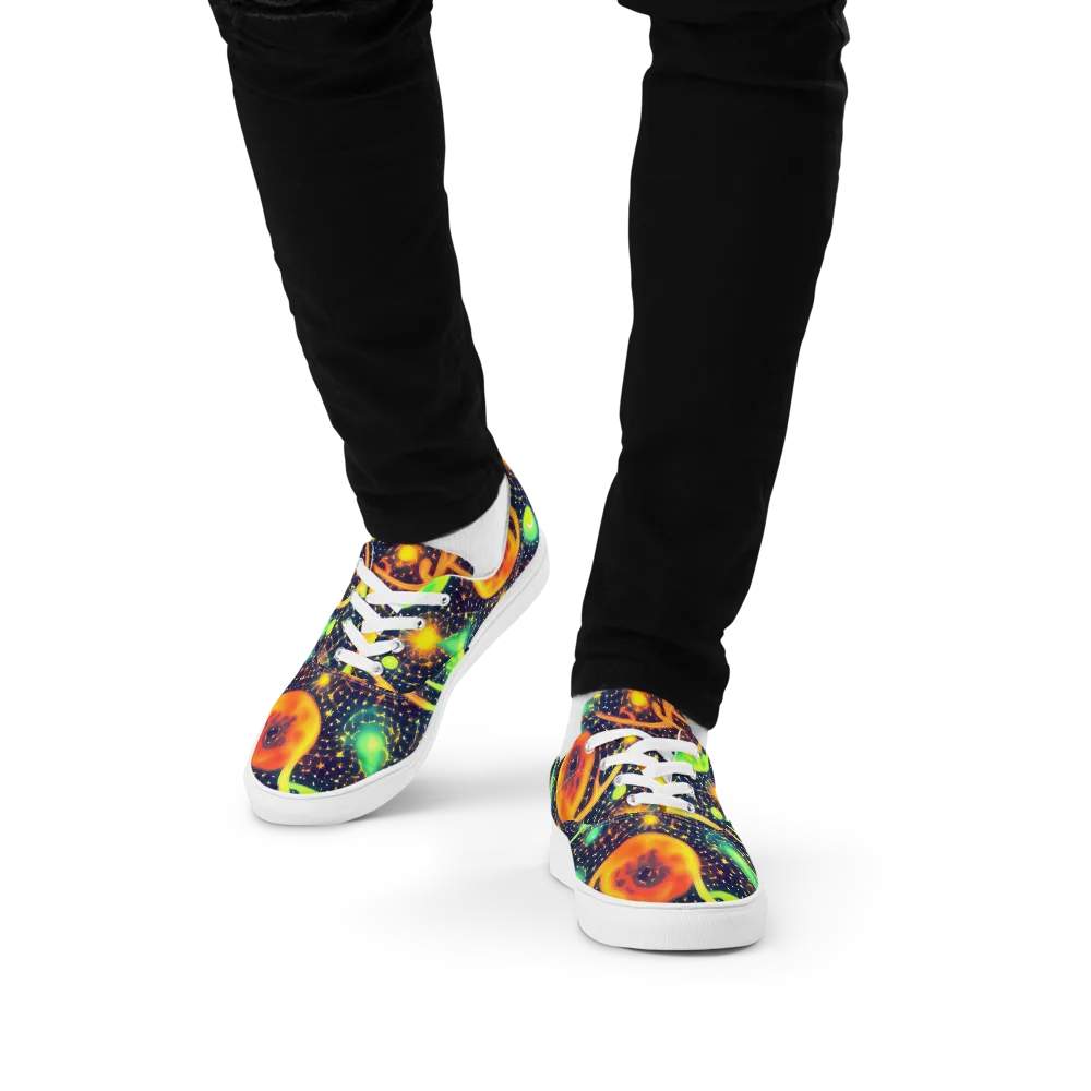 Coorte's Cosmos on Men's Lace-Up Canvas Shoes — Front