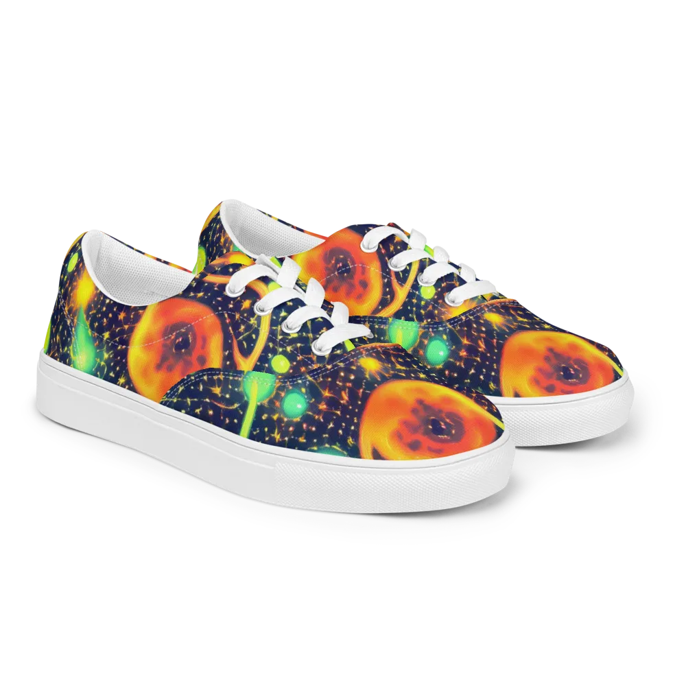 Coorte's Cosmos on Men's Lace-Up Canvas Shoes — Right Front