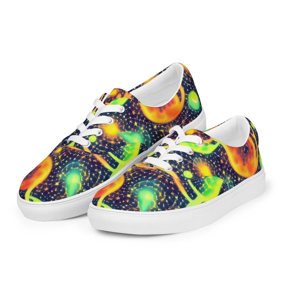 Coorte's Cosmos on Men's Lace-Up Canvas Shoes — Left Front