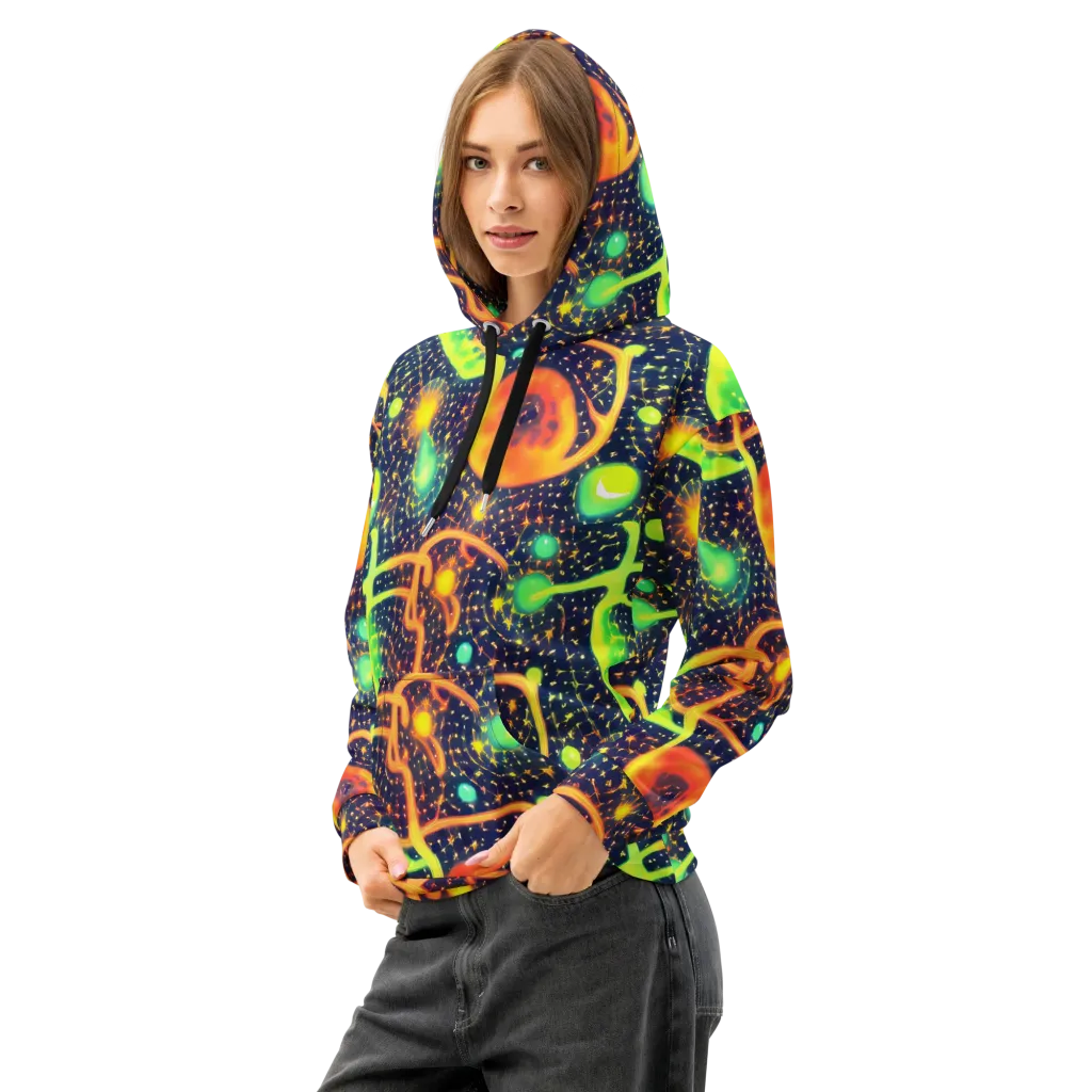 Coorte's Cosmos on Cotton Hoodie — Left Front