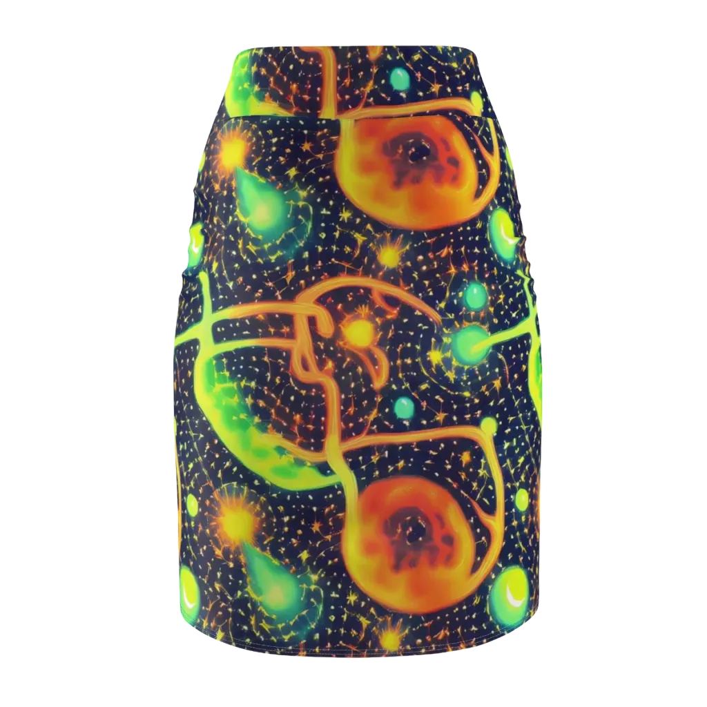 Coorte's Cosmos on Pencil Skirt — Back