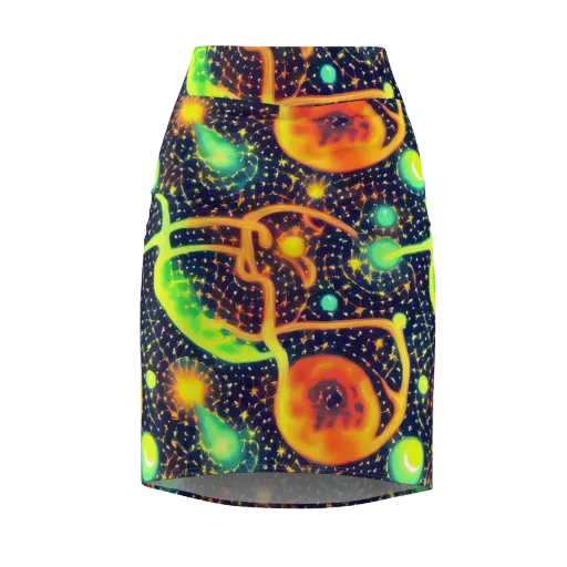 Coorte's Cosmos on a Pencil Skirt