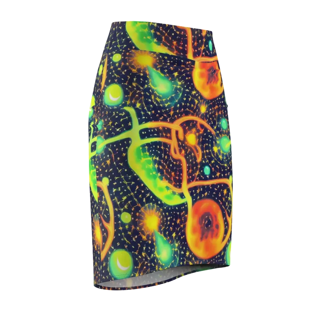 Coorte's Cosmos on Pencil Skirt — Front Side