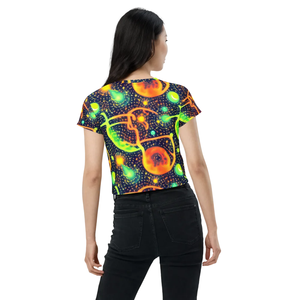 Coorte's Cosmos on Crop Tee — Back