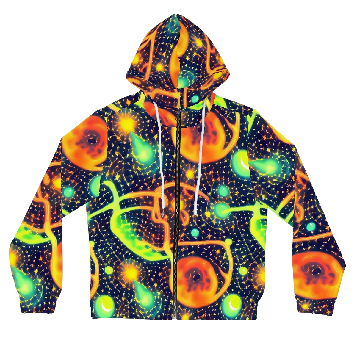 Coorte's Cosmos on Women's Full-Zip Hoodie — Front