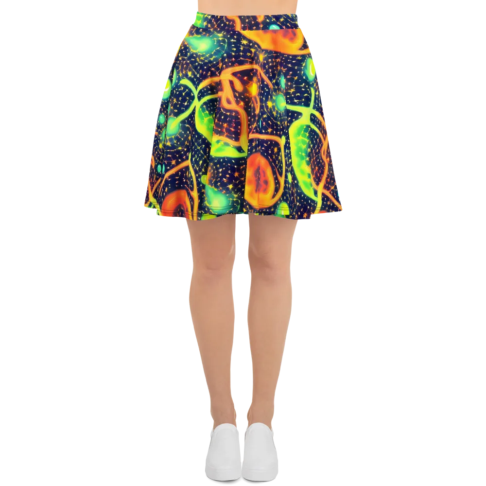 Coorte's Cosmos on Skater Skirt — Front