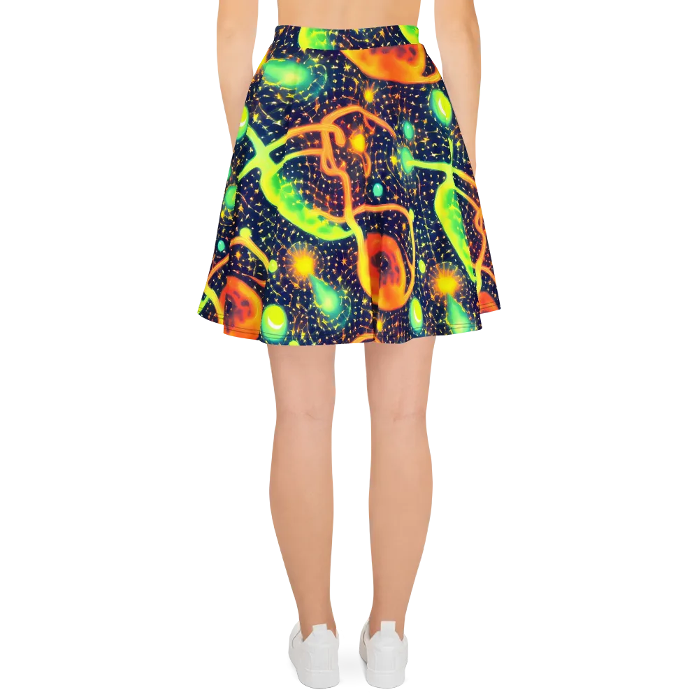 Coorte's Cosmos on Skater Skirt — Back