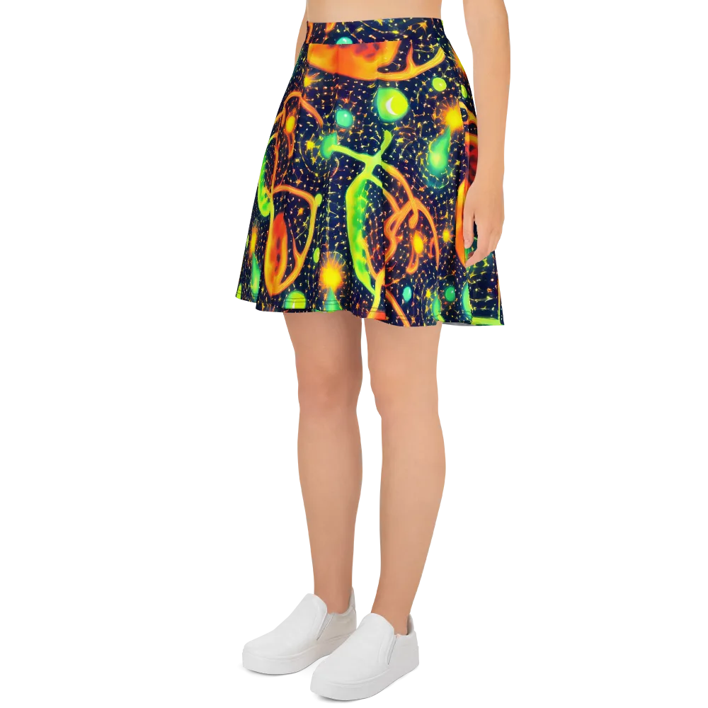 Coorte's Cosmos on Skater Skirt — Left