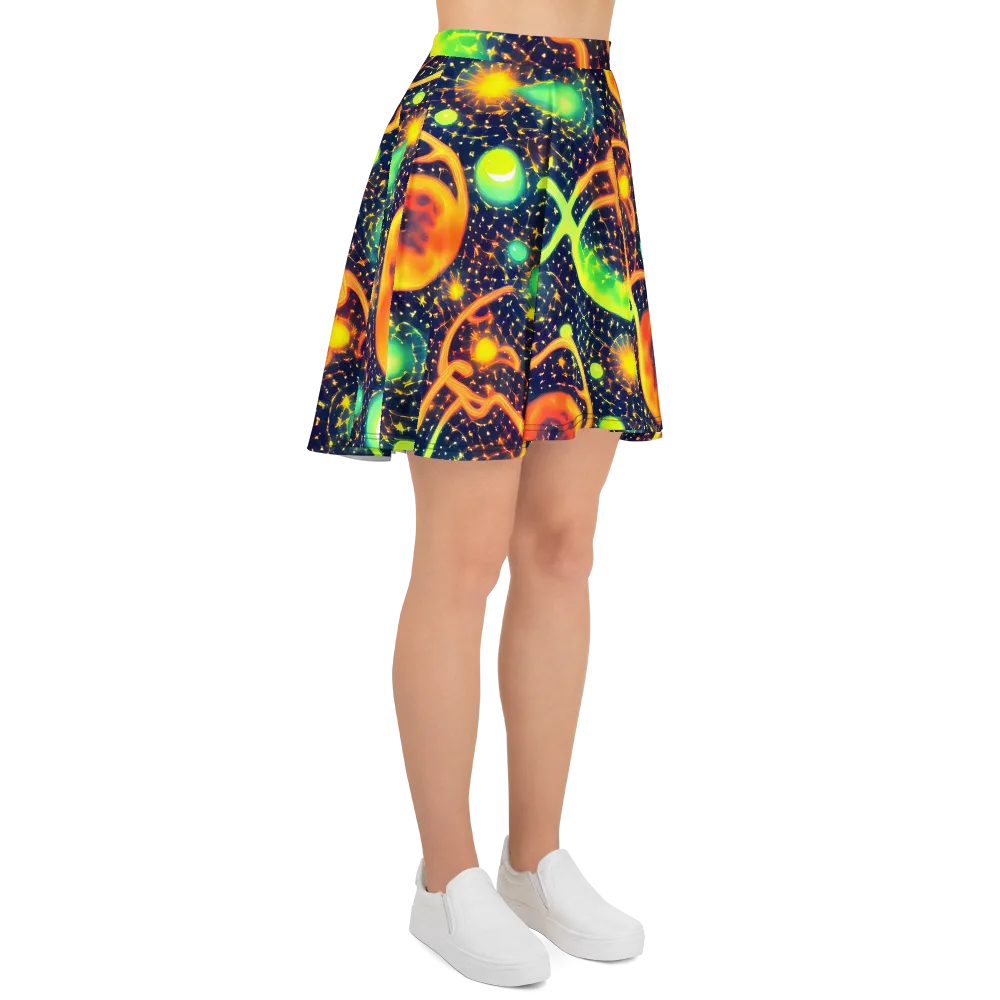 Coorte's Cosmos on Skater Skirt — Right