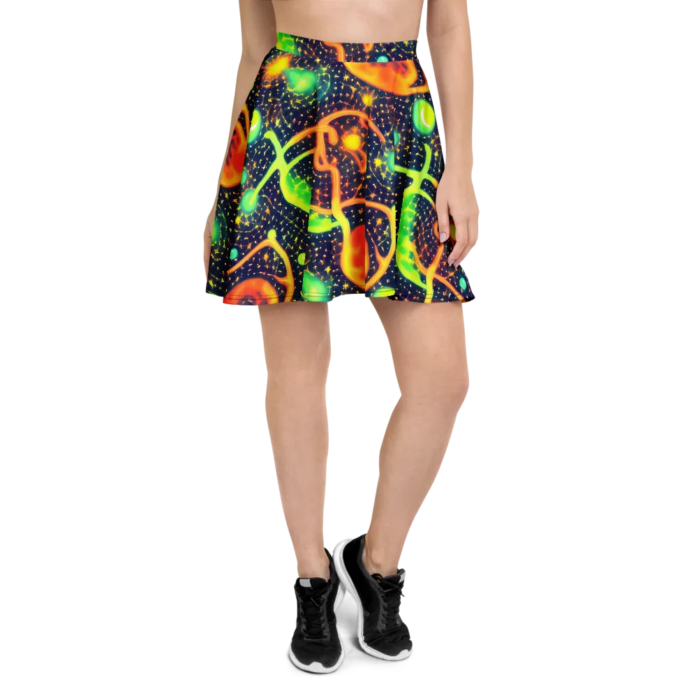 Coorte's Cosmos on Skater Skirt — Front