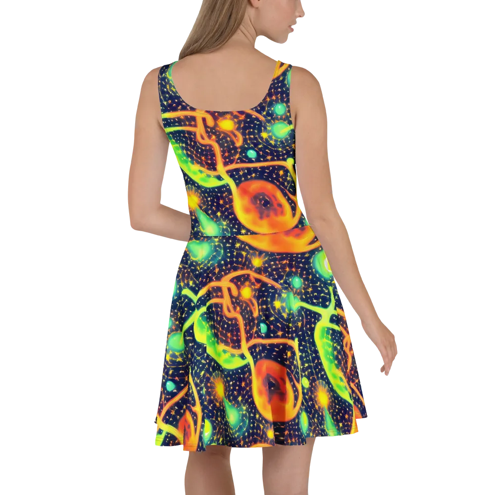 Coorte's Cosmos on Skater Dress — Back
