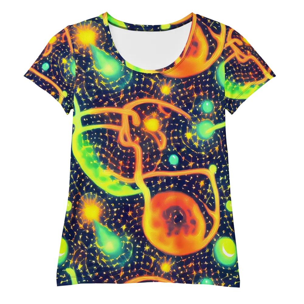 Coorte's Cosmos on Women's Athletic T-Shirt — Front