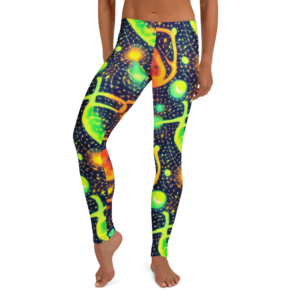 Coorte's Cosmos on Leggings — Front