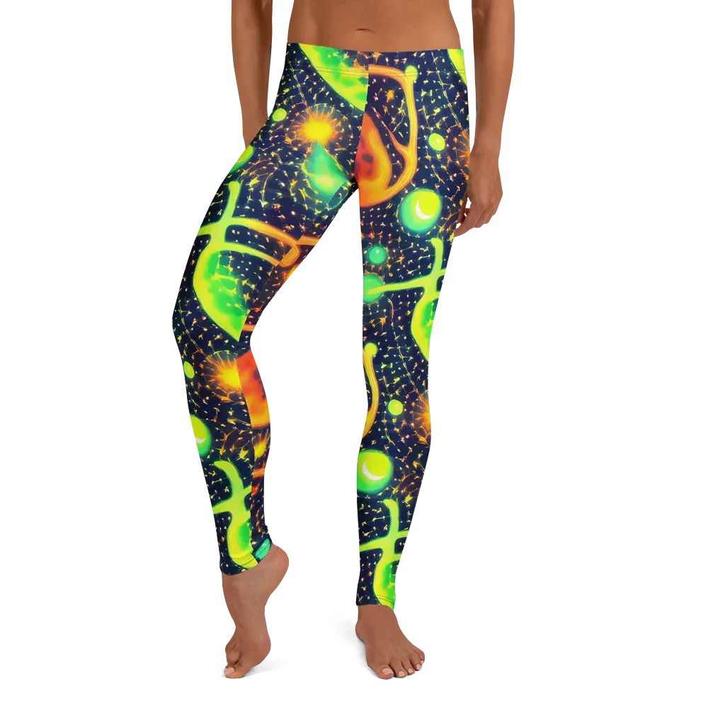 Coorte's Cosmos on Leggings — Front