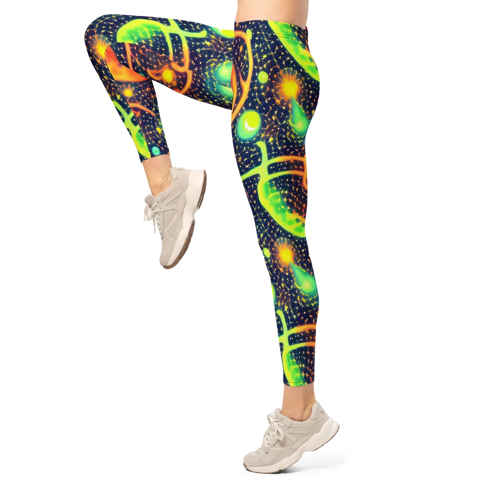 Coorte's Cosmos on Leggings — Left