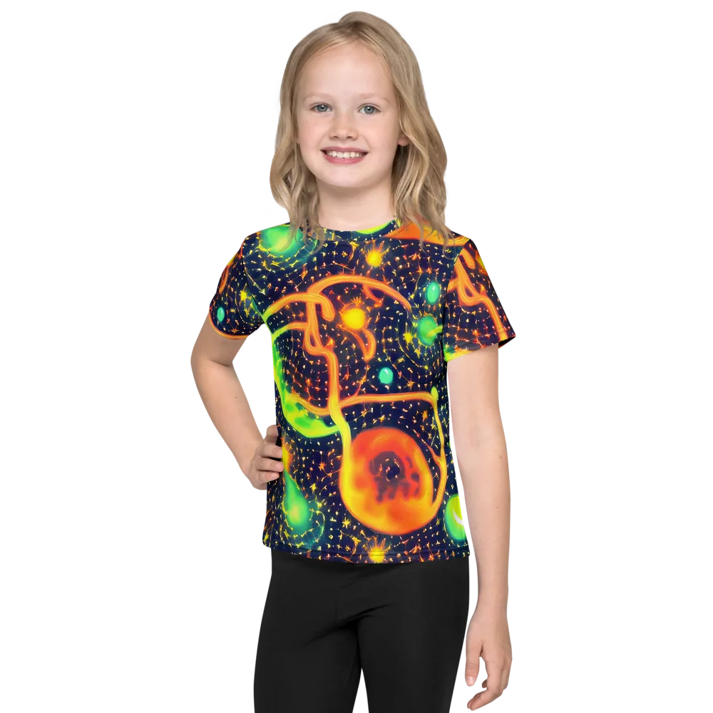 Coorte's Cosmos on Kids Crew Neck T-Shirt — Front