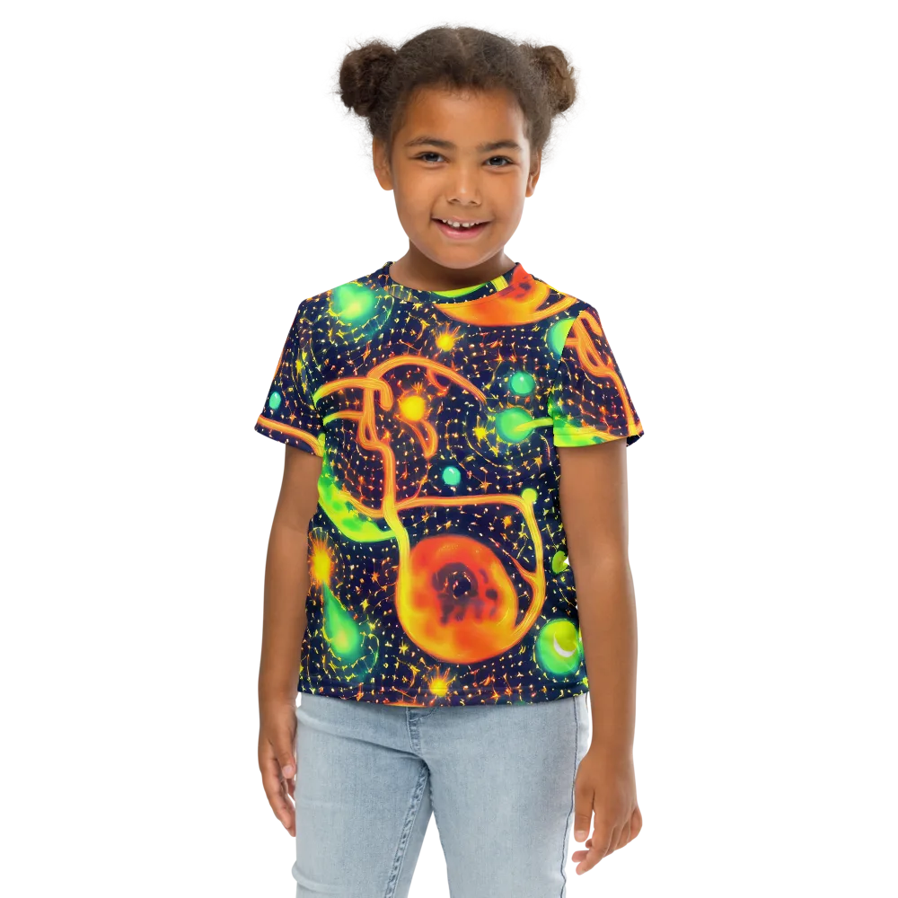 Coorte's Cosmos on Kids Crew Neck T-Shirt — Front