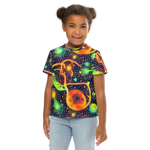 Coorte's Cosmos on a Kids Crew Neck T-Shirt